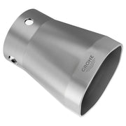 Chrome socket spanner wrench with Grohe logo and mounting hole on cylindrical body.