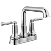 Delta Saylor Two Handle Centerset Bathroom Faucet with Metal Drain & Pop Up