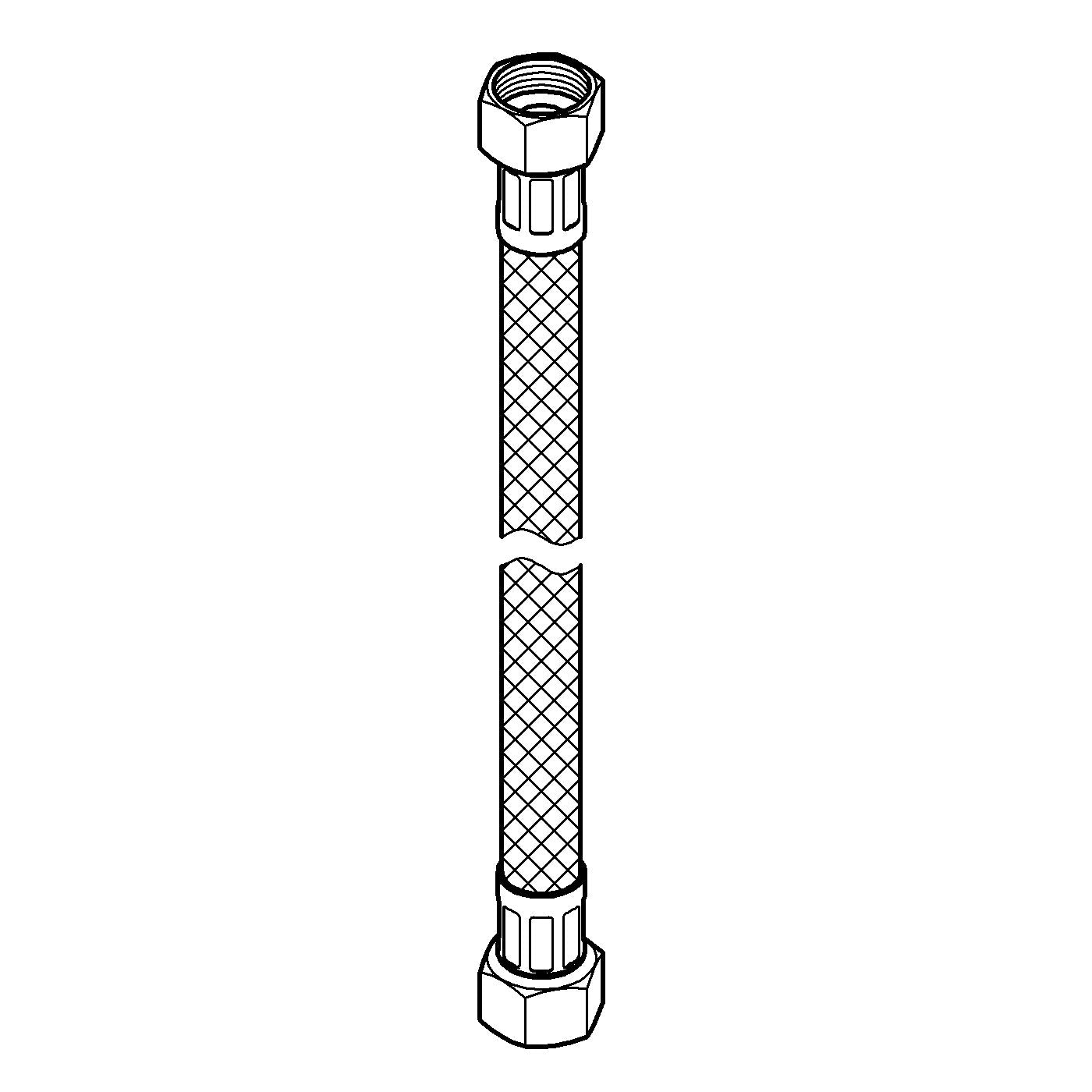 Grohe Repair Parts 07227000 Connection Tube in Grohe Chrome