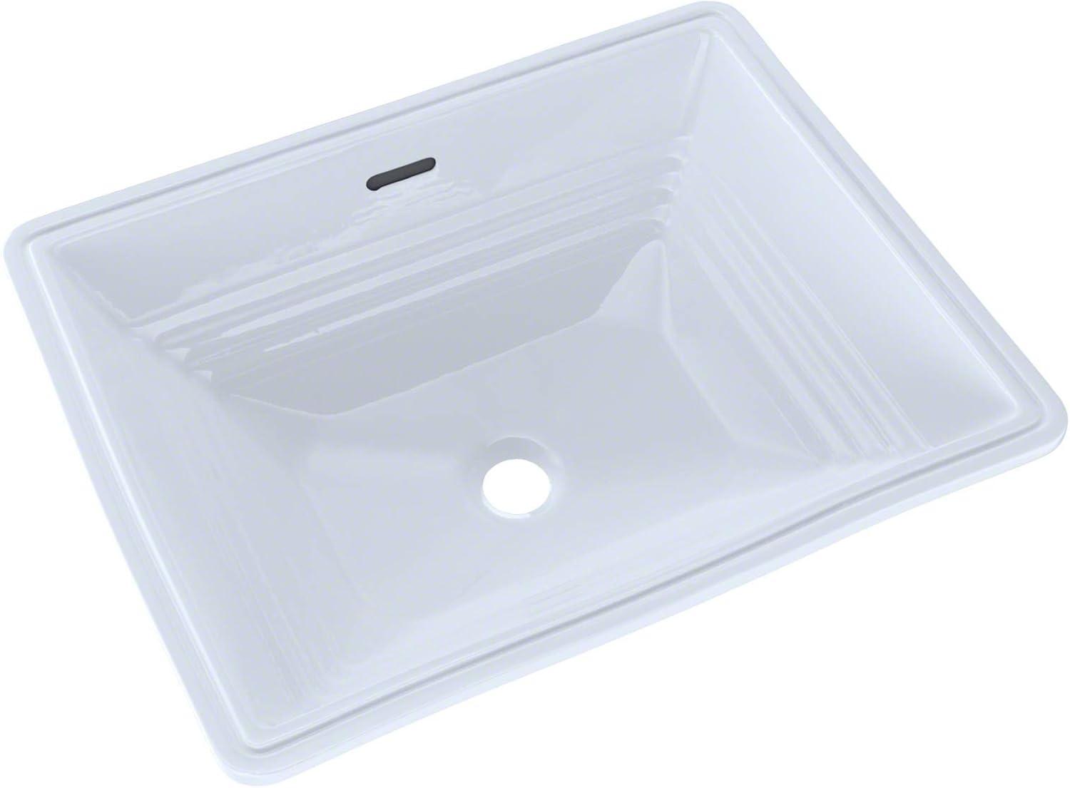 Toto LT533#01 Promenade Rectangular Undermount Bathroom Sink: Cotton White