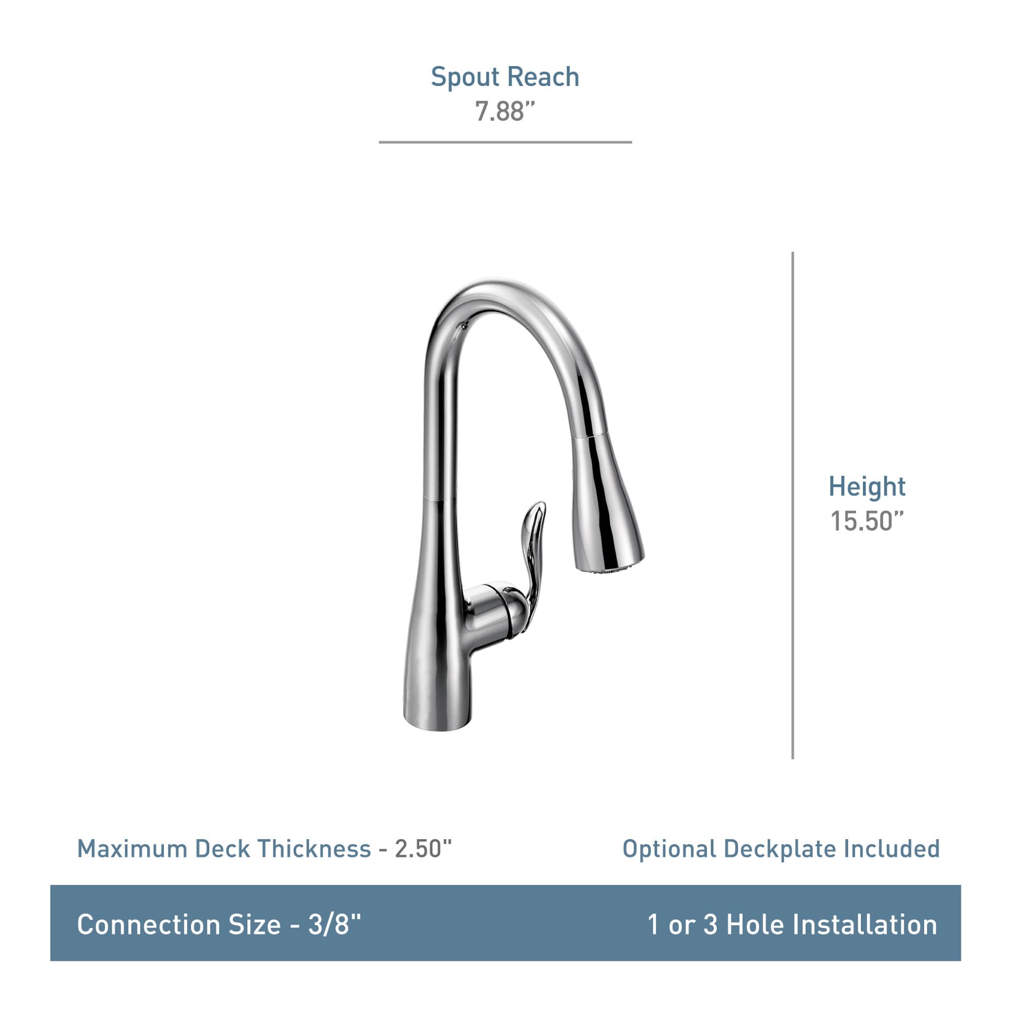 Moen Arbor Pull-Down Kitchen Faucet in Oil Rubbed Bronze - 7594ORB