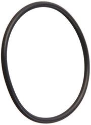 Black rubber o-ring with smooth circular profile and even cross-section throughout.