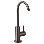 Moen Stainless Sip Modern Cold Water Kitchen Beverage Faucet with Optional Filtration System in Black Stainless - S5530BLS
