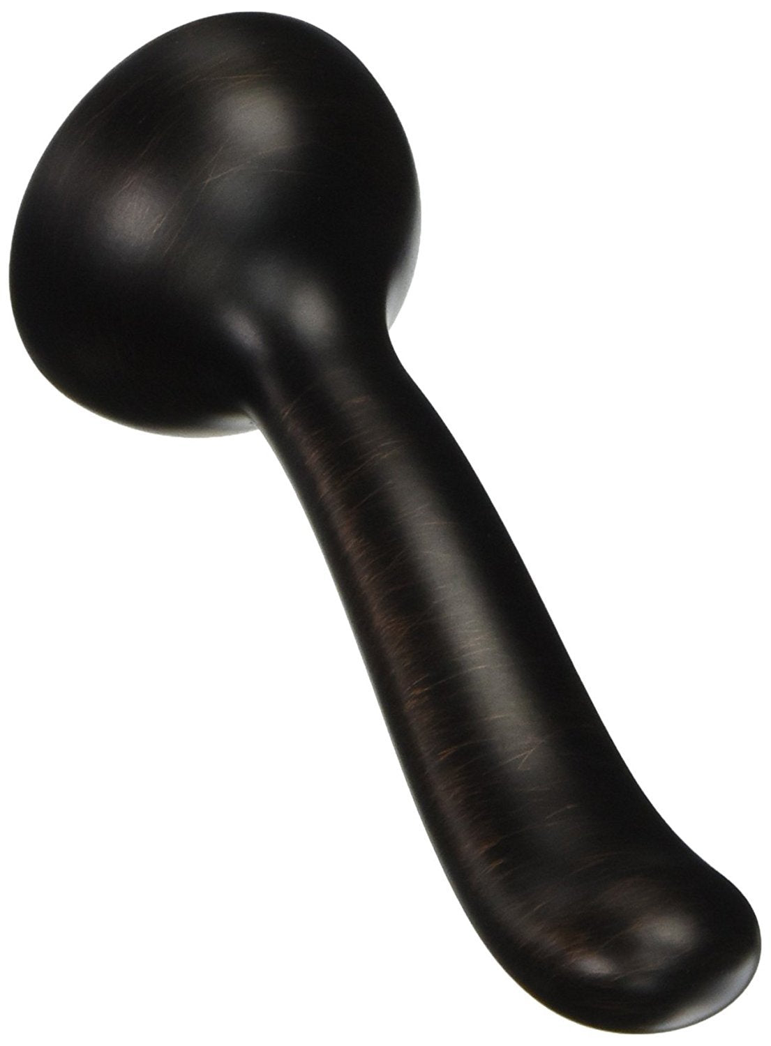 Venetian bronze metal lever handle with rounded ball-shaped grip and cylindrical stem.