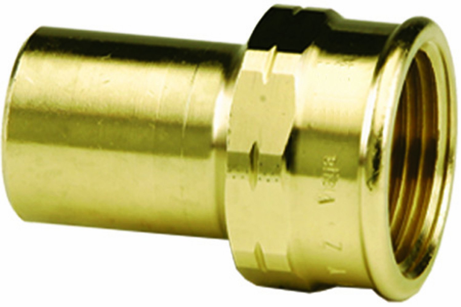 Bronze Viega ProPress 2" FTG x female thread adapter with press connection on left and threaded female outlet on right.