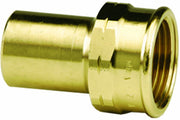 Bronze Viega ProPress 2" FTG x female thread adapter with press connection on left and threaded female outlet on right.