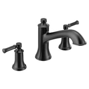 Moen Dartmoor Two Handle high arc Roman tub Faucet in Matte Black - T683BL