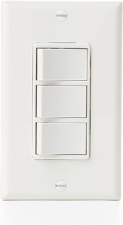 Panasonic FV-WCSW41-W EcoSwitch 4-Function On/Off Wall Switch - Wall Light and Fan Switch - White