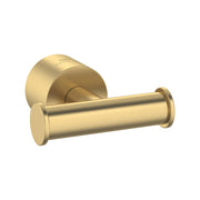 Grohe Atrio towel hook in brushed cool sunrise finish with cylindrical bar and circular wall mount.