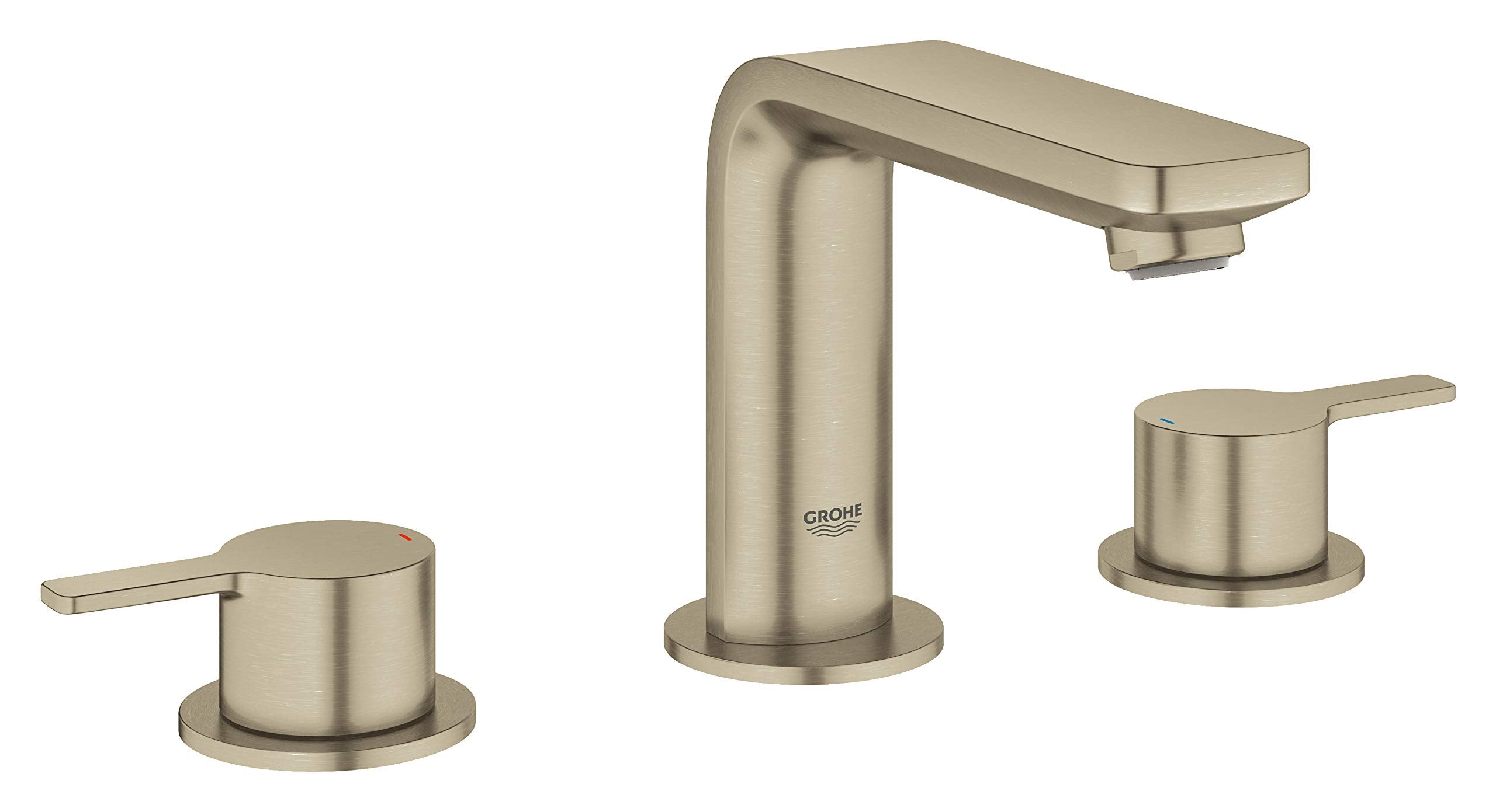 Grohe Lineare 20578ENA 8-inch Widespread 2-Handle M-Size Bathroom Faucet 1.2 GPM in Grohe Brushed Nickel