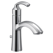 Moen Glyde Single Handle Bathroom Sink Faucet with Optional Deckplate in Chrome - 6170