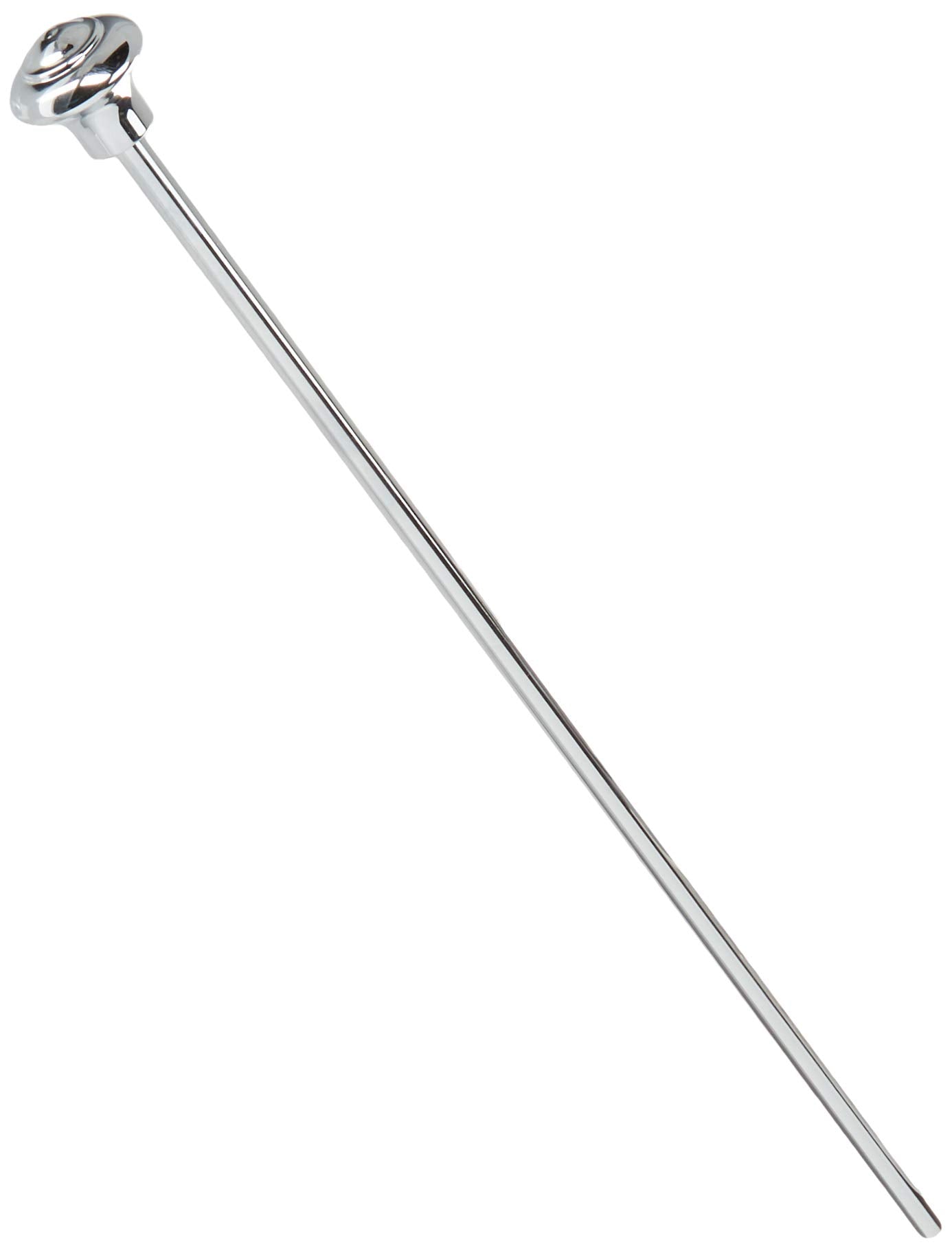 Chrome lift rod with circular knob handle at top end and tapered shaft.