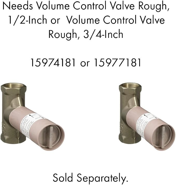 AXOR 16873831 Montreux Volume Control Trim with Cross Handle in Polished Nickel