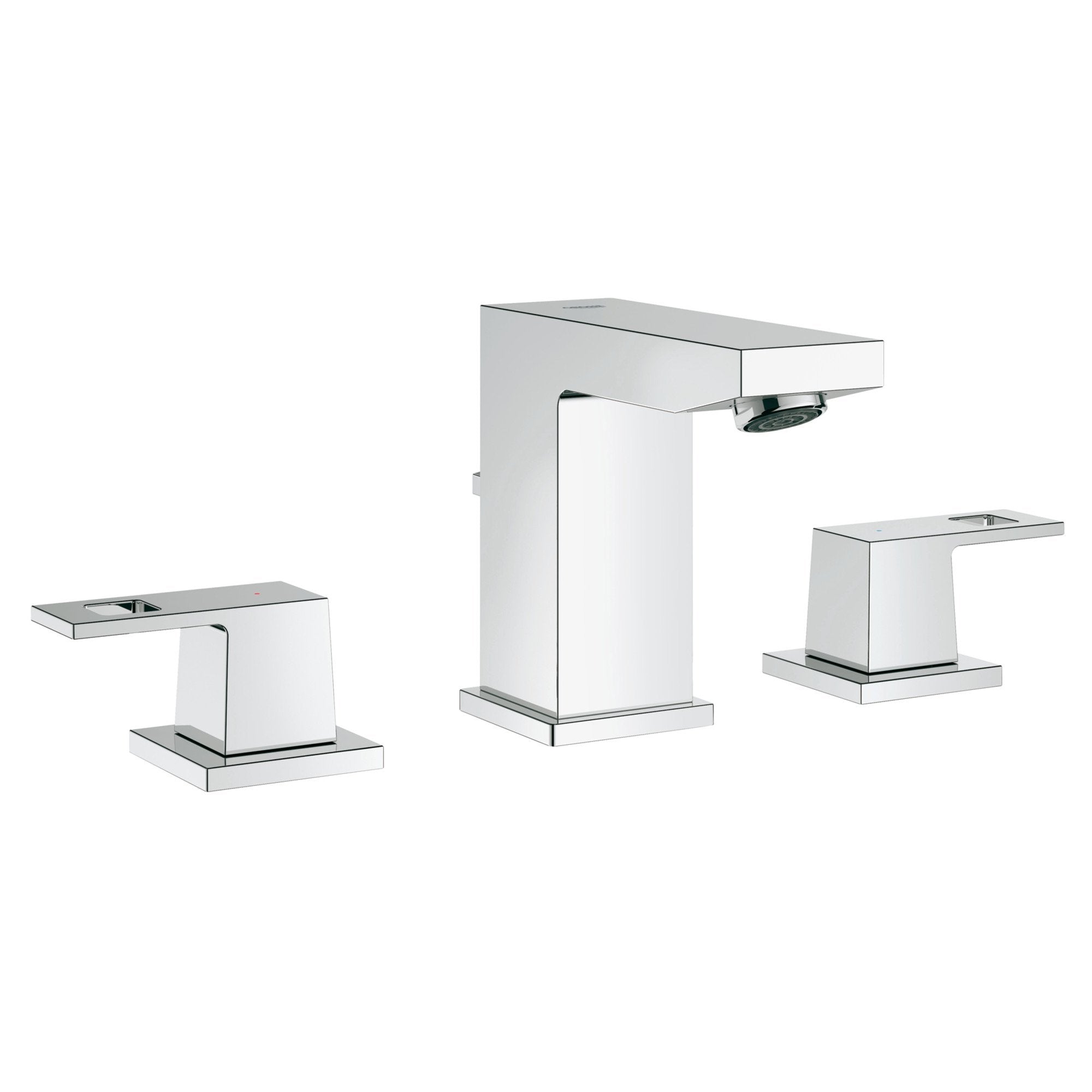 Grohe Eurocube 2037000A 8-inch Widespread 2-Handle S-Size Bathroom Faucet 1.2 GPM in Grohe Chrome