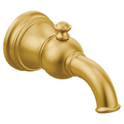 Moen Weymouth Tub Spout with Diverter 1/2 Inch Slip Fit CC Connection in Brushed Gold - S12104BG