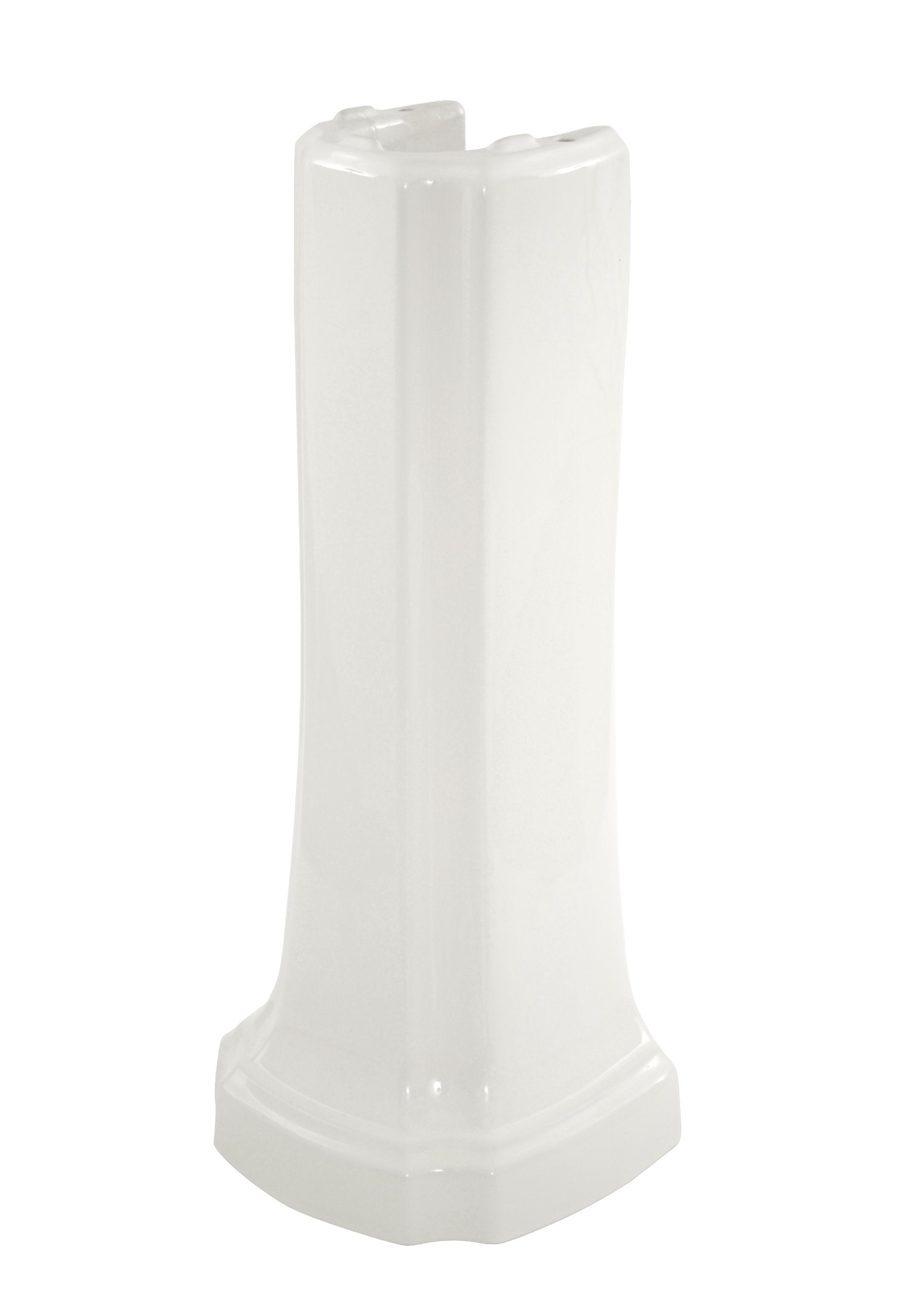 Toto Guinevere Rectangular Pedestal for Bathroom Sink in Cotton White
