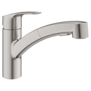 Grohe Eurosmart 30306DC1 Eurosmart Single-Handle Dual Spray Pull-Out Kitchen Faucet in Grohe Supersteel