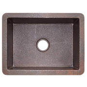 Native Trails CPK279 Cocina 24" Copper Kitchen Sink: Antique Copper