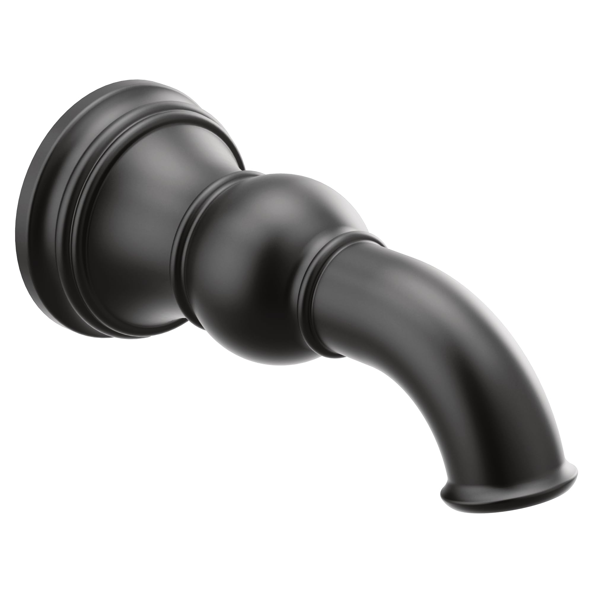 Moen Weymouth 1/2 Inch Slip Fit Connection Non Diverting Tub Spout in Matte Black - S12105BL