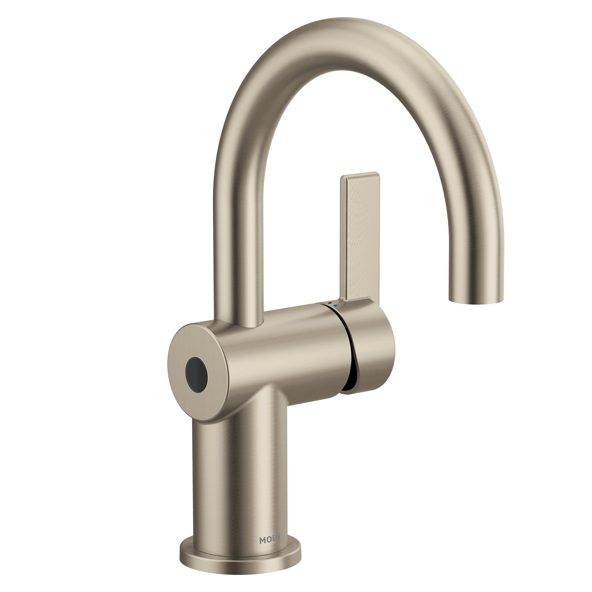 Moen Cia Motionsense Wave Touchless Single Handle Bathroom Sink Faucet in Brushed Nickel - 6221EWBN