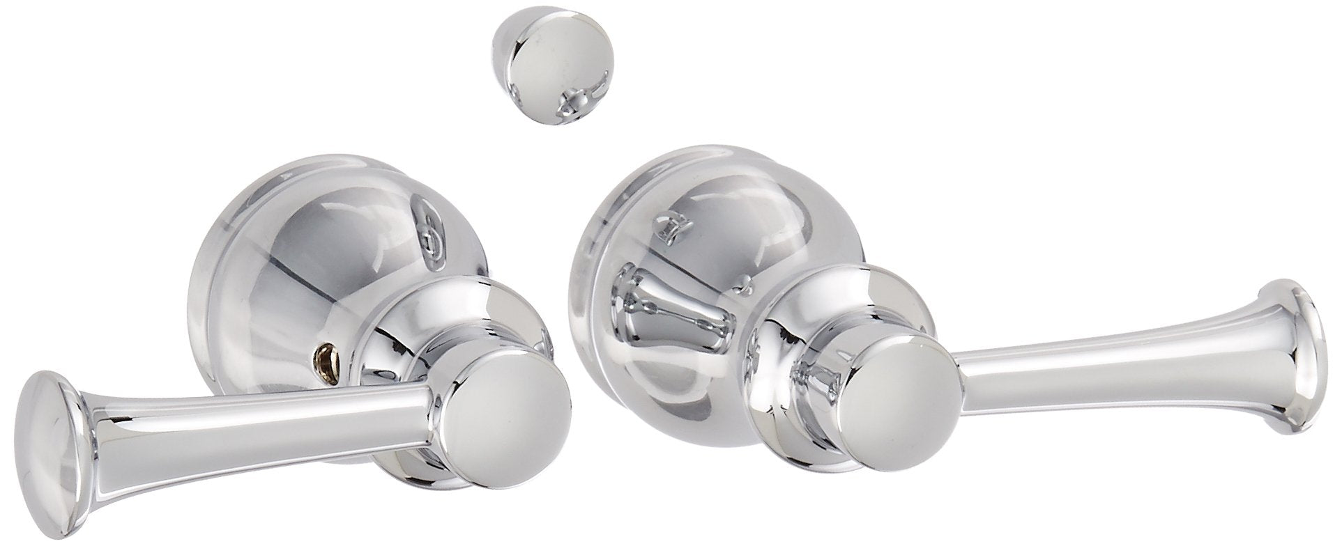 Closeout Open Box Delta Orleans H269 Metal Lever Handle Set - Kitchen or Bathroom - Two Handle Lever: Chrome
