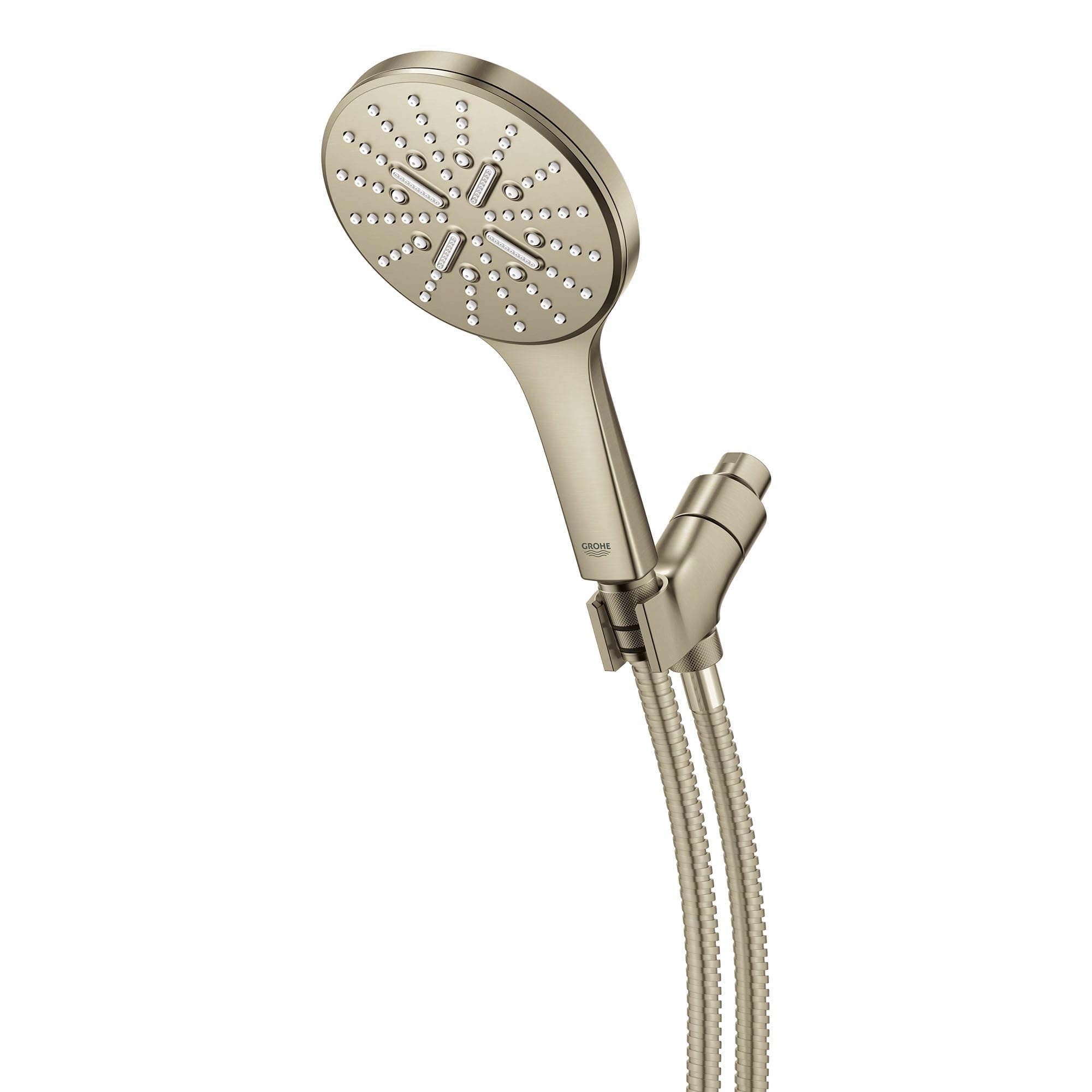 Grohe Rainshower 26604EN0 Hand Shower Kit - 3 Sprays, 1.75 gpm in Grohe Brushed Nickel
