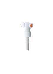Grohe Dally chrome filling valve with white body, orange float ball, and threaded inlet connector.
