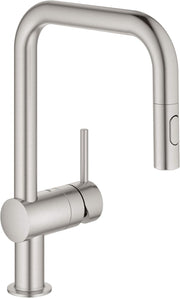 Grohe 32319DC3 Single-Handle Pull Down Kitchen Faucet Dual Spray 1.75 GPM In Supersteel Finish