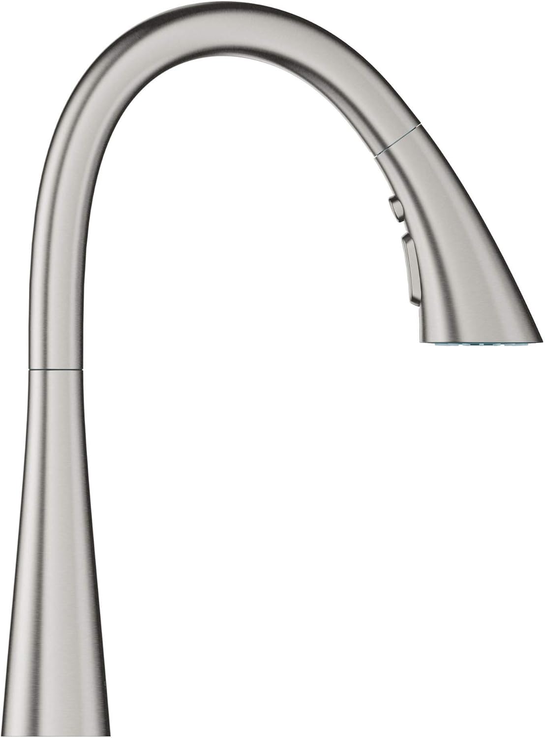 Grohe 32298DC3 Zedra Single-Handle Pull Down Kitchen Faucet Triple Spray 1.75 GPM In Supersteel Finish