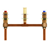 Moen Two Handle Roman Tub Valve 10 Inch center 1/2 Inch CC Connection - 4796