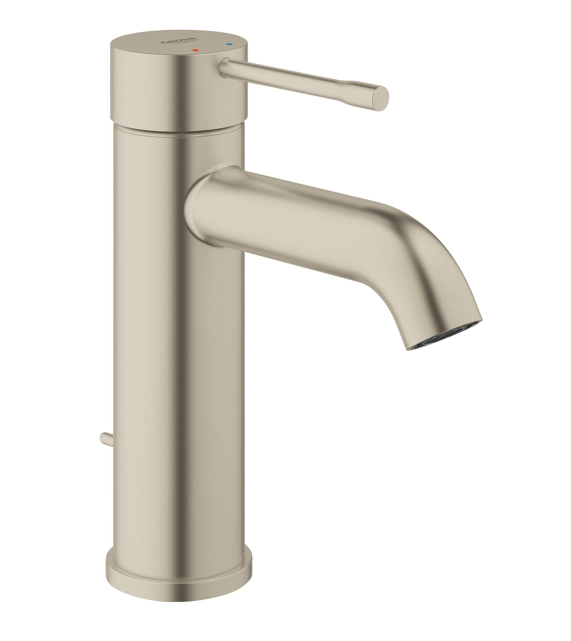 Grohe Essence 23592ENA Single Hole Single-Handle S-Size Bathroom Faucet 1.2 GPM in Grohe Brushed Nickel