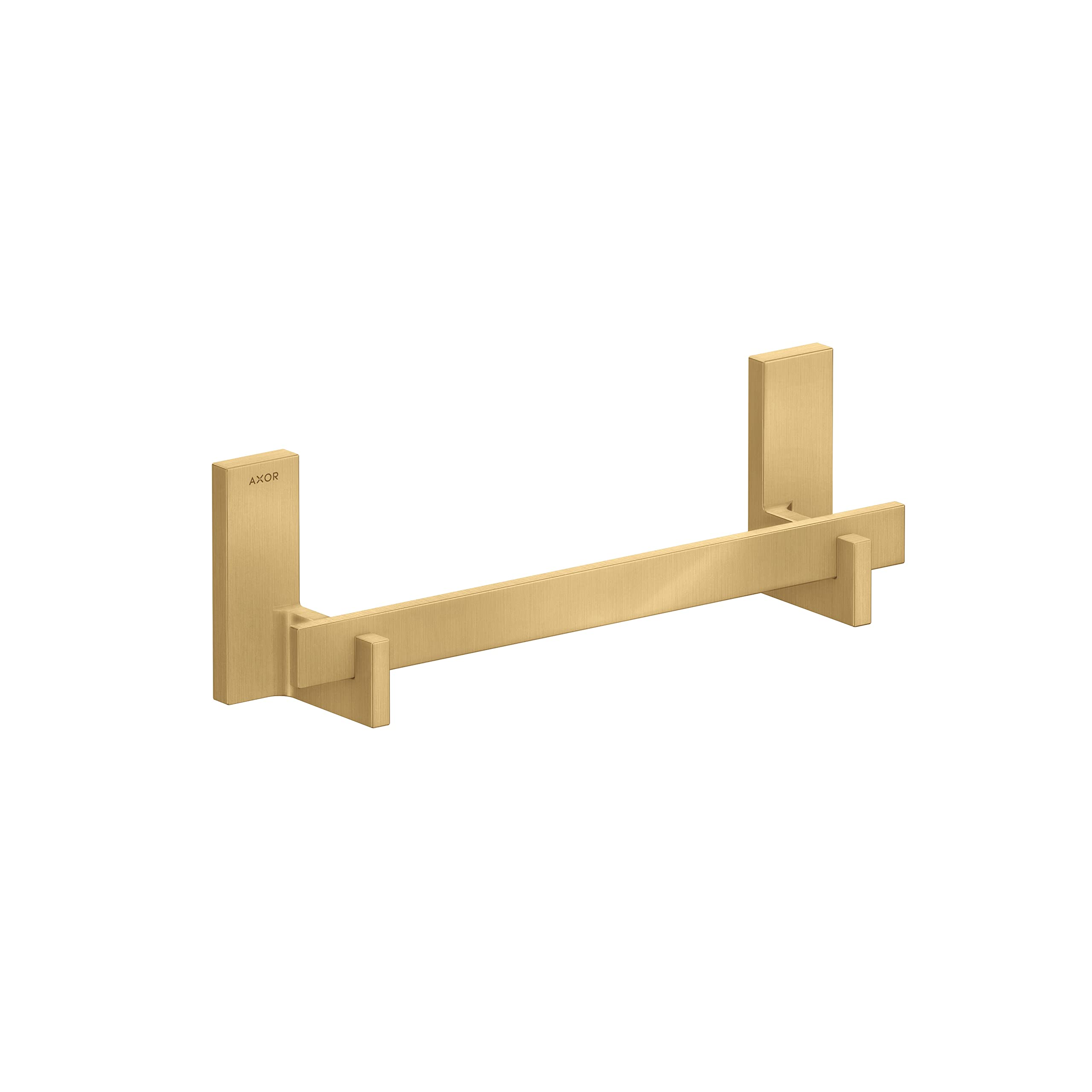 AXOR 42613250 Universal Rectangular Towel Bar, 12" in Brushed Gold Optic