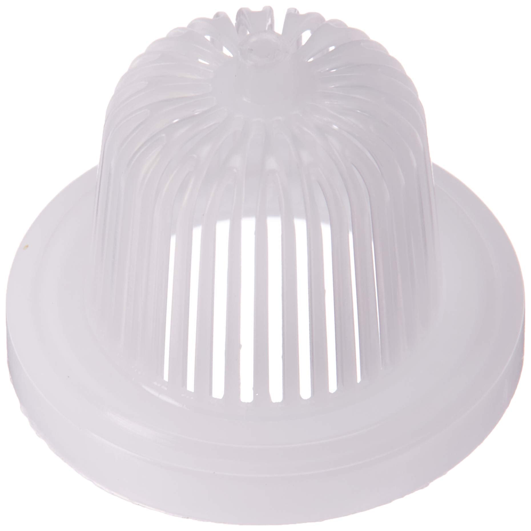 Grohe dirt strainer part 0676800M with vertical slat design in translucent white plastic.