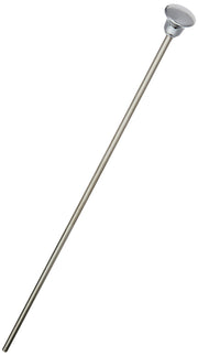 Chrome lift rod and finial with round cap for roman tub diverter control.