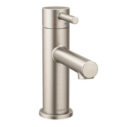 Moen One Handle Modern Bathroom Faucet with Drain Assembly and Optional Deckplate in Brushed Nickel - 6190BN
