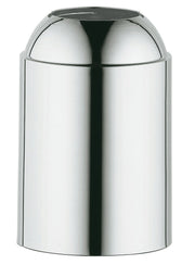 Grohe chrome cap with domed top and cylindrical body, polished finish repair part.