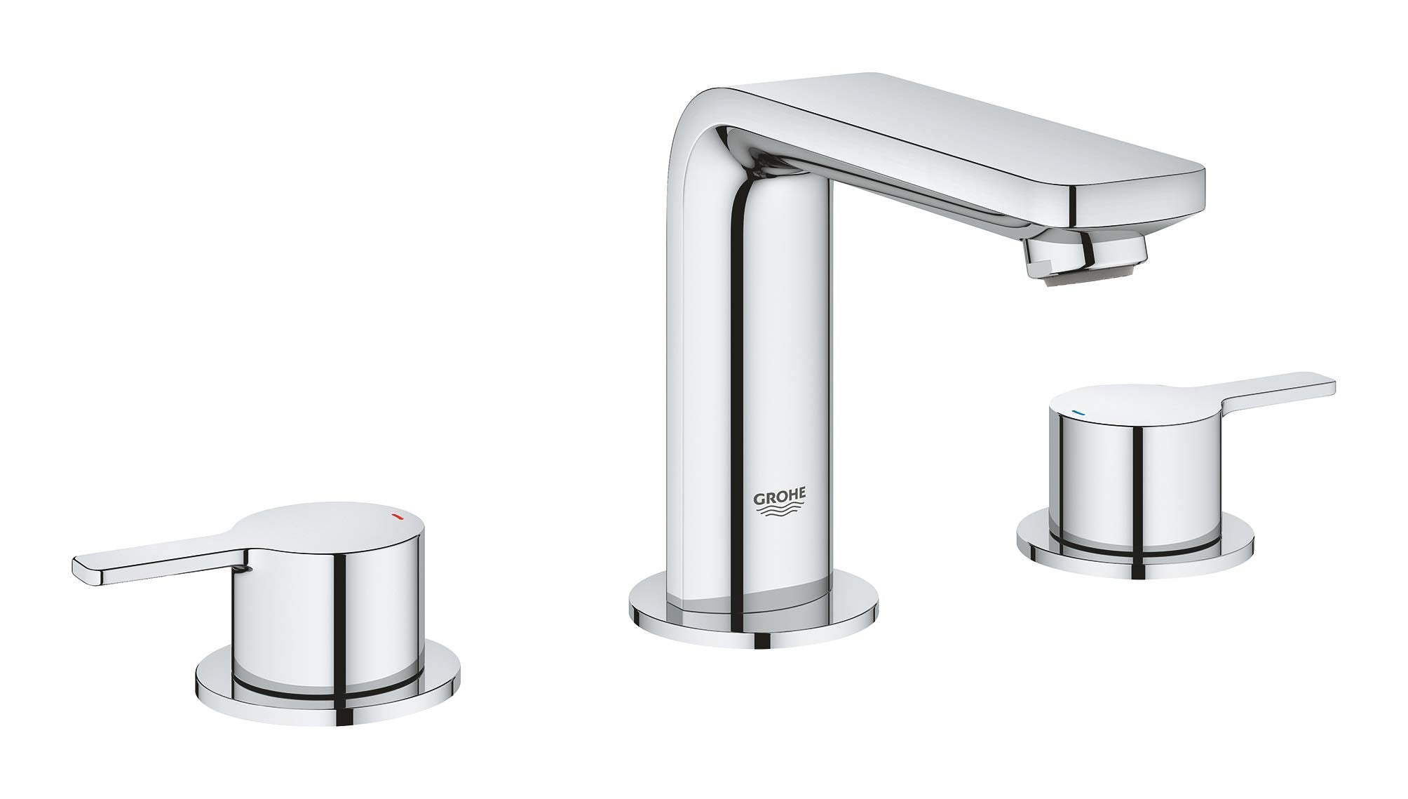 Grohe 2057800A Lineare 8-inch Widespread 2-Handle M-Size Bathroom Faucet 1.2 GPM In Starlight Chrome Finish