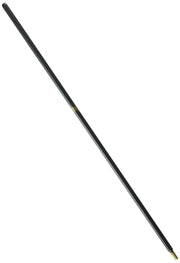 Chrome lift rod with black grip handle and threaded end for bathroom sink drain assembly.