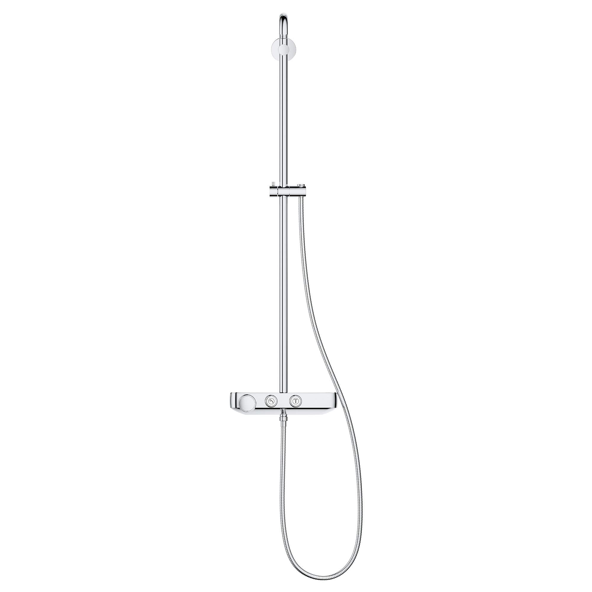 Grohe Euphoria 26511000 Thermostatic Shower System in Grohe Chrome