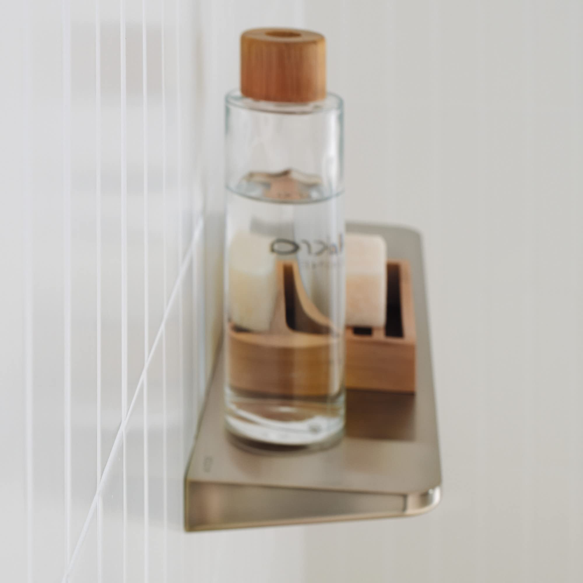 AXOR 42844820 Universal Circular Shelf, 16" in Brushed Nickel