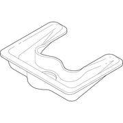 Delta RP6893 washer with curved design and dual-handle grip, shown in line drawing.