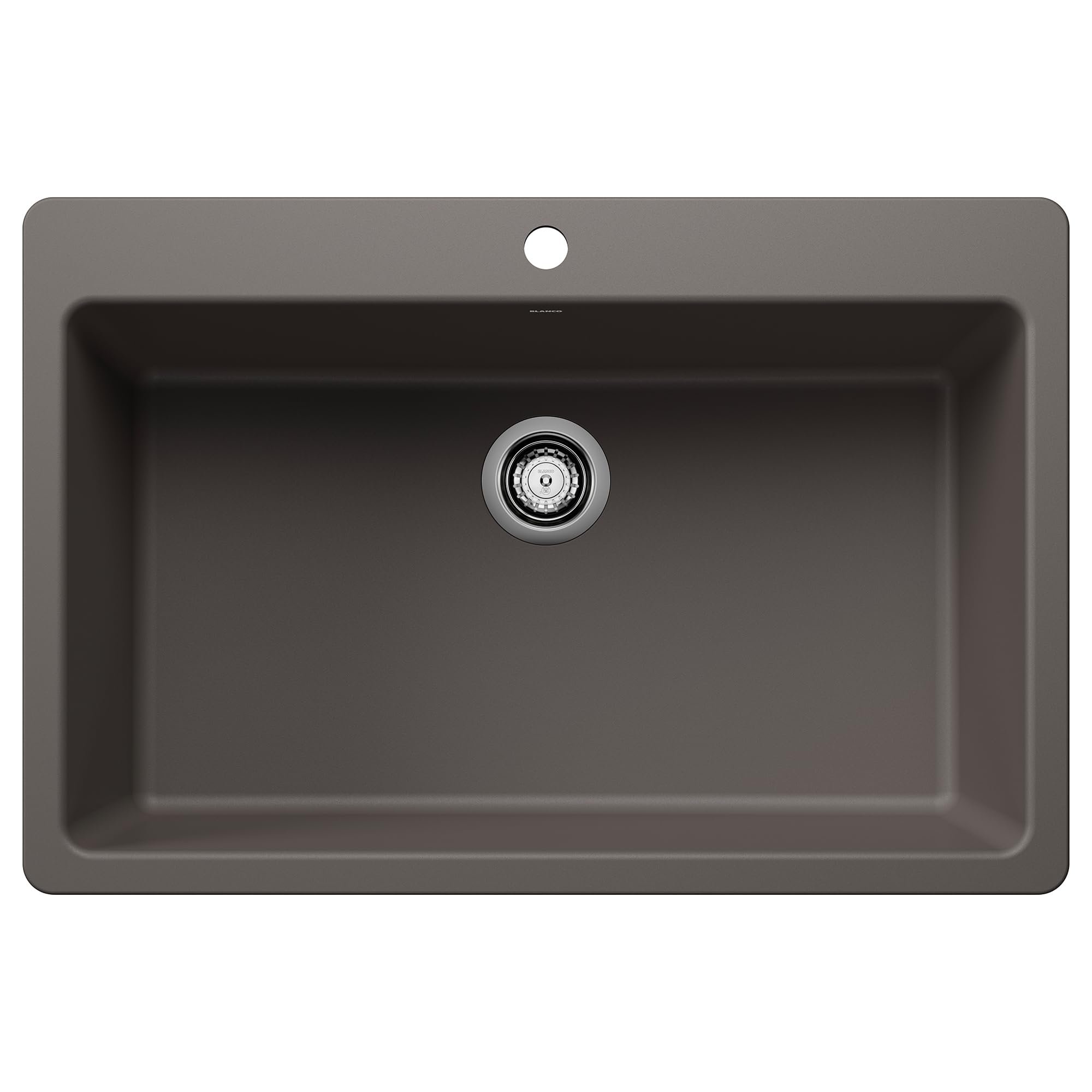Blanco Liven 33" Super Single Bowl Dual Mount Sink in Volcano Gray - 443200
