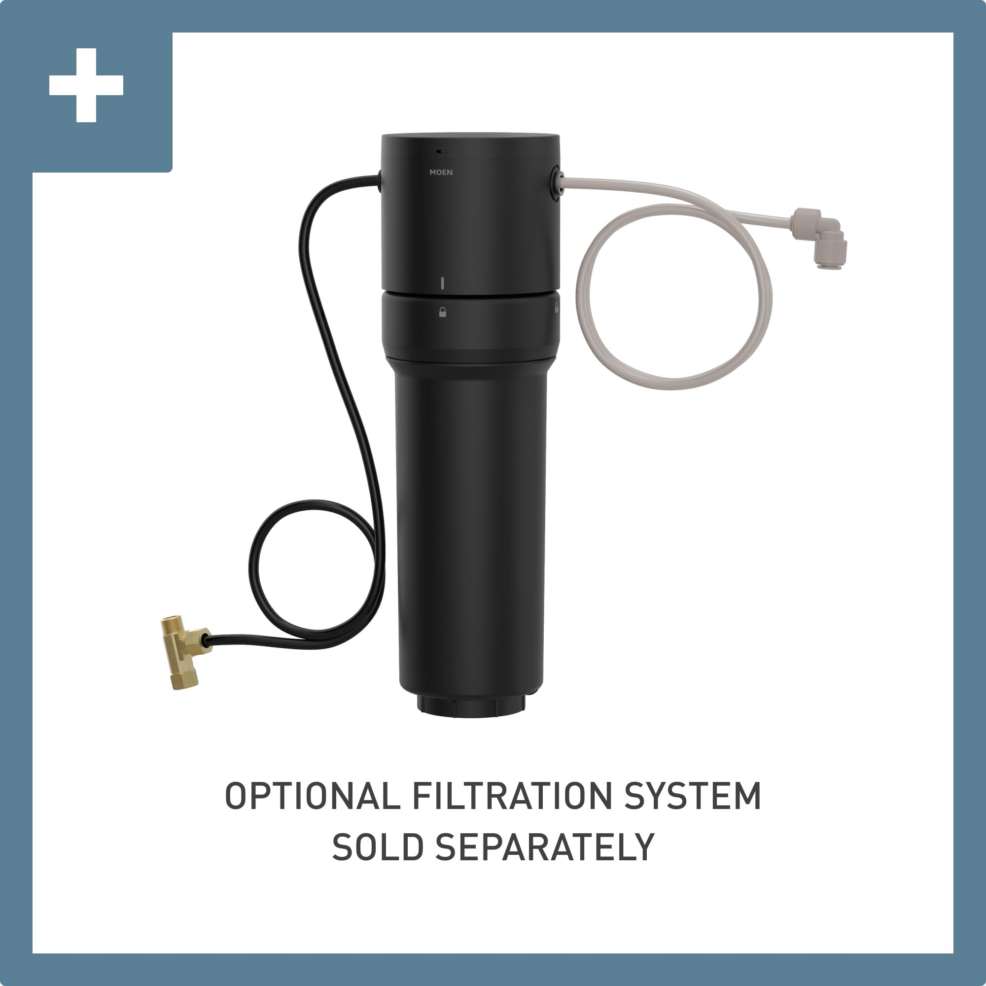Moen Sip Traditional Cold Water Kitchen Beverage Faucet Optional Water Filtration System Polished in Polished Nickel - S5510NL