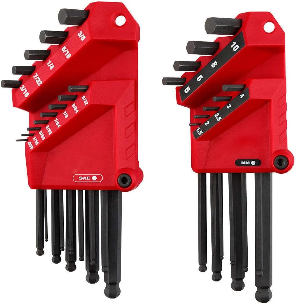 Milwaukee 22-Key Ball End L-Key Set - 48-22-2187