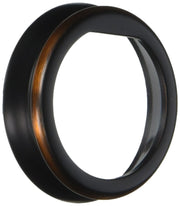 Oil rubbed bronze circular baseplate gasket with visible copper undertone and interior ridge detail.