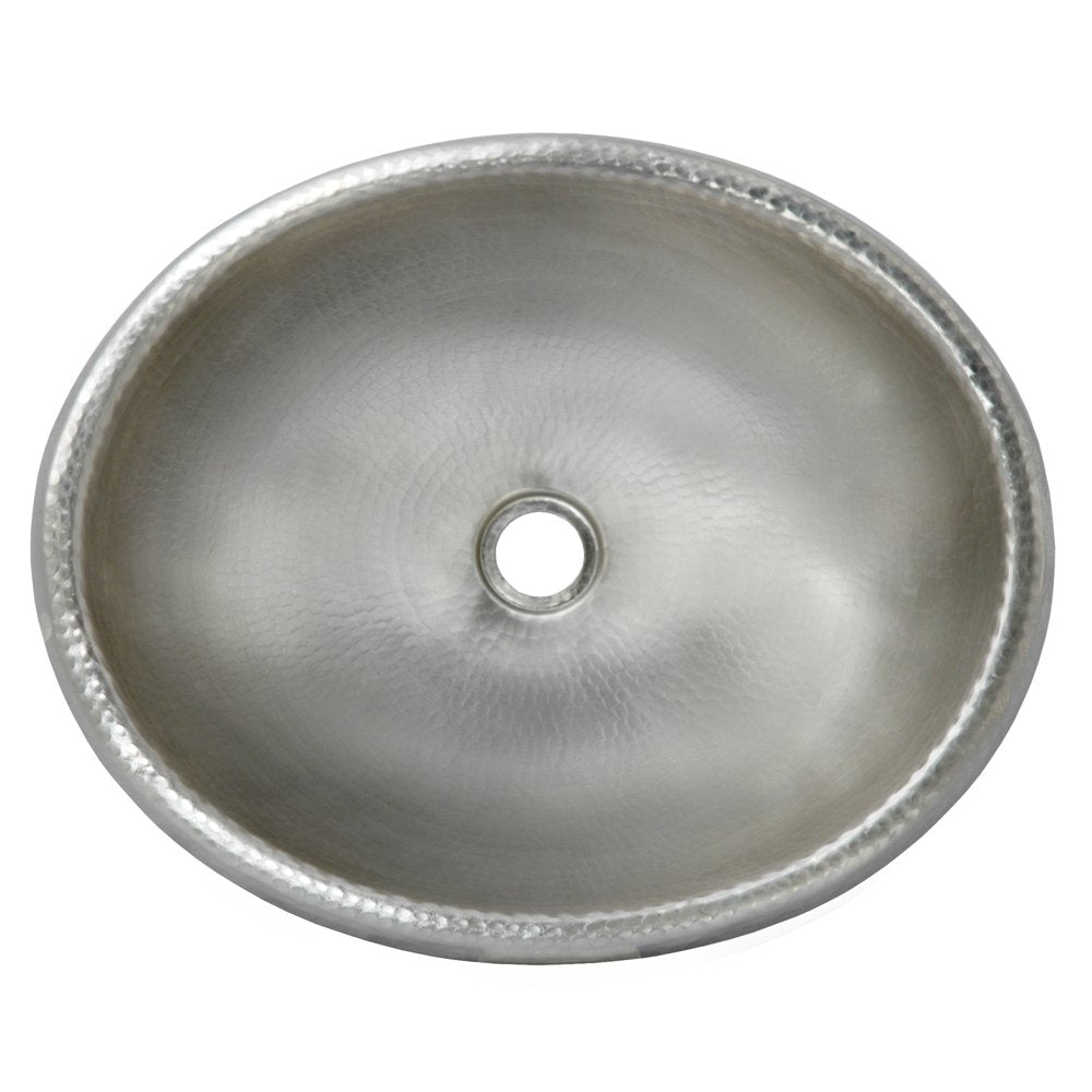 Native Trails CPS540 Rolled Classic: Hammered Copper Self-Rimming Bathroom Sink
