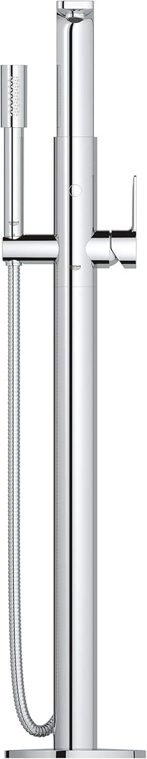 Grohe 23792001 Lineare Single-Handle Freestanding Tub Faucet with 1.75 GPM Hand Shower In Starlight Chrome Finish