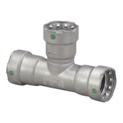 Viega MegaPress 1-1/4" x 1-1/4" x 1-1/4" Press Tee in Carbon Steel, Zinc-Nickel Coating - 25315