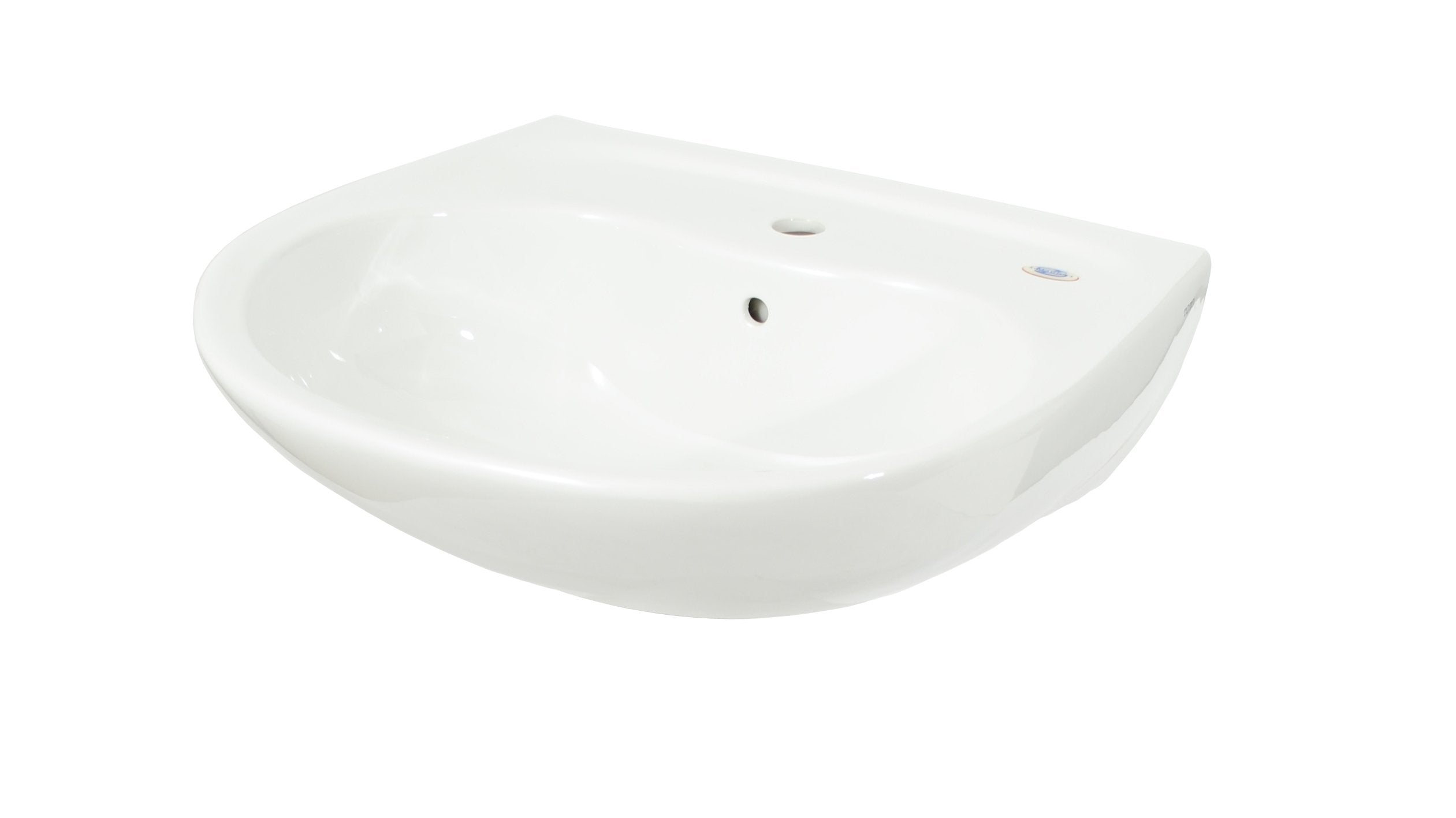 Toto LT241G#01 Supreme Oval Basin Pedestal Bathroom Sink with CeFiONtect for Single Hole Faucets, Cotton White - Less Pedestal