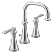 Moen Colinet Traditional Two Handle Widespread High Arc Bathroom Faucet with Lever Handles in Chrome - TS44102